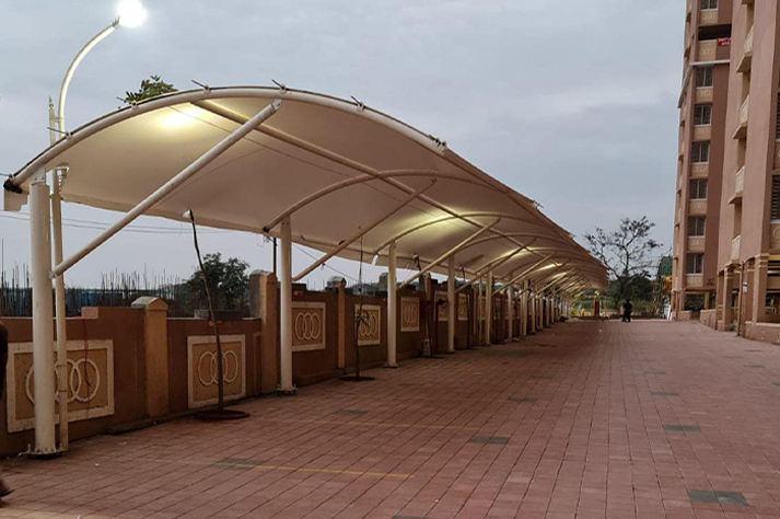 Supplier, Exporter of Tensile Cloth Parking fabrication works in Pune,pcmc